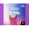 QUEEN TWIN BLADES DISPOSABLE 4 RAZORS FOR WOMEN
